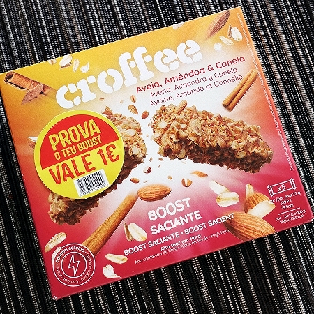 croffee Aveia Amêndoa & Canela　シリアルバー　オーツ麦＆アーモンド＆シナモン味の口コミ