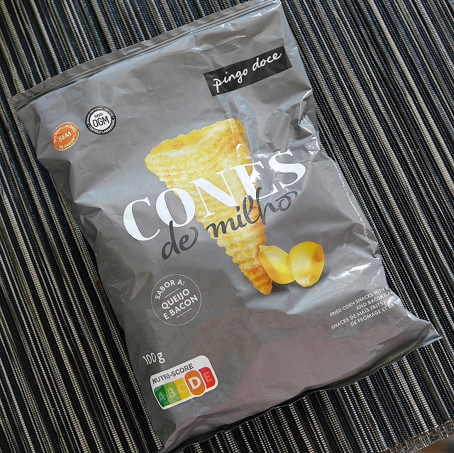 pingo doce Cones de Milho Queijo e Bacon　コーンスナック　チーズとベーコン味の口コミ