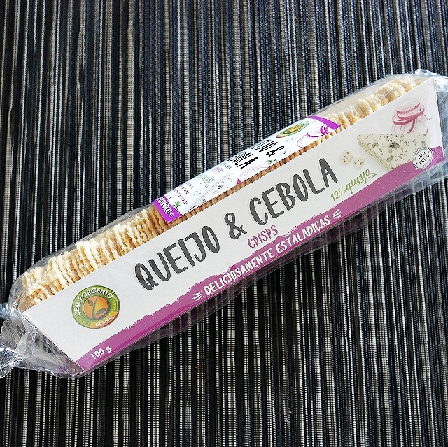 Cem Porcento QUEIJO & CEBOLA CRISPS　チーズ＆オニオンクリスプ　クラッカーの口コミ