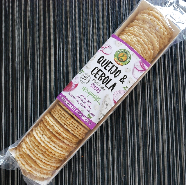 Cem Porcento QUEIJO & CEBOLA CRISPS　チーズ＆オニオンクリスプ　クラッカーの口コミ