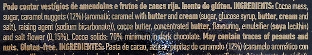 Jubileu SALTED CARAMEL　カカオ70%　塩キャラメルダークチョコレートの口コミ