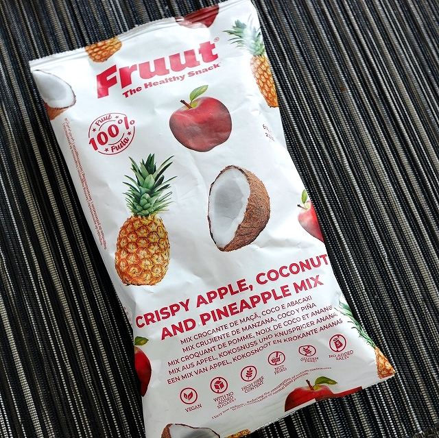 Fruut　ドライフルーツチップス　りんご・ココナッツ・パイナップルミックスの口コミ
