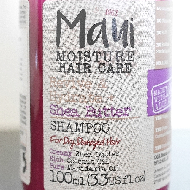 マウイモイスチャー　シアバターシャンプー　Maui Moisture Shea Butter 100mlの口コミ