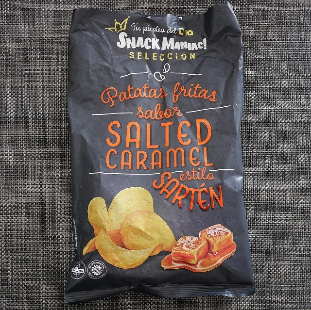 スナックマニアック　ポテトチップス　塩キャラメル味　Snack Maniac! SALTED CARAMELの口コミ