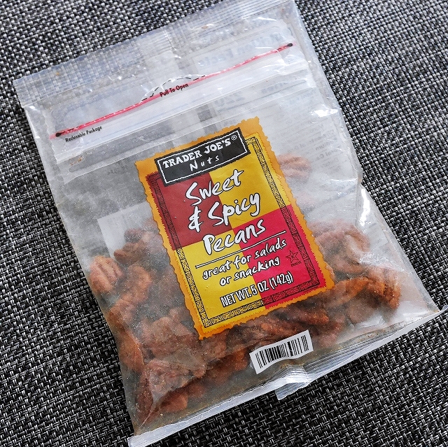 トレーダージョーズ　スイート＆スパイシーピーカンナッツ　Sweet and Spicy Pecansの口コミ