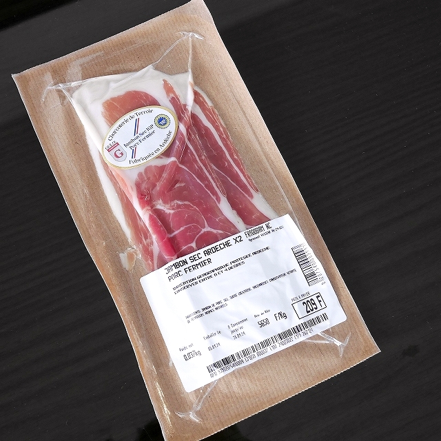 アルデーシュ産生ハム　ドライハム　IGP JAMBON SEC ARDECHE X2 PORC FERMIERの口コミ