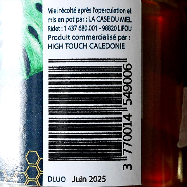 LA CASA DU MIEL MIEL DE LIFOU　リフー島産蜂蜜　250gの口コミ