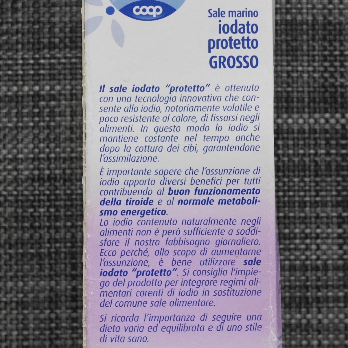 COOP Sale marino iodato protetto GROSSO 500g　コープ　海塩　粗塩の口コミ