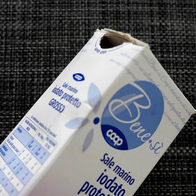 COOP Sale marino iodato protetto GROSSO 500g　コープ　海塩　粗塩の口コミ