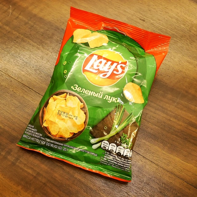 レイズ　Lay's　ポテトチップス　ネギ味　Зеленый Лук　20gの口コミ