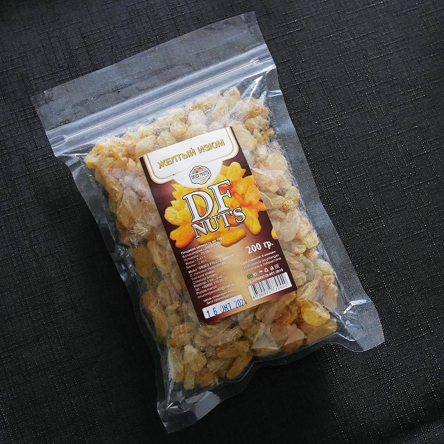 DF NUT'S ЖЕЛТЫЙ ИЗЮМ　イエローレーズン　ゴールデンレーズン　200gの口コミ