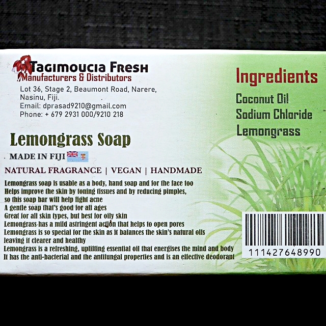 Tagimoucia Fresh Lemongrass Soap　タンギモウジアフレッシュ　レモングラスソープ　石鹸の口コミ