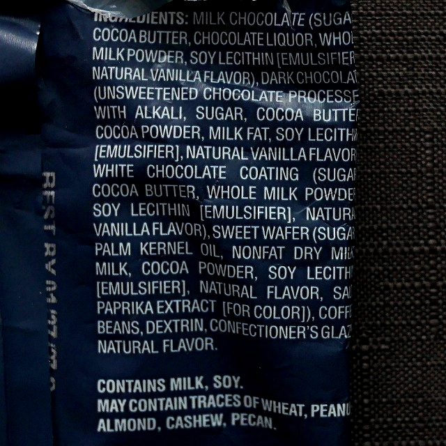 トレーダージョーズ　コーヒーラバーズ　エスプレッソビーンズチョコレート　COFFEE LOVER'Sの口コミ