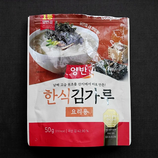 Dongwon　ドンウォン　ヤンバン　韓食キムカル海苔　料理用　韓国海苔ふりかけ　50gの口コミ