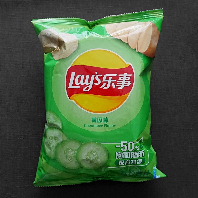 レイズ　ポテトチップス　キュウリ味　Lay's乐事　黄瓜味　75gの口コミ