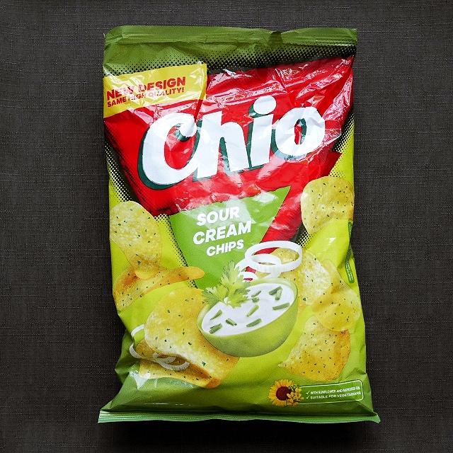 Chio SOUR CREAM CHIPS　サワークリームチップス　ポテトチップスの口コミ
