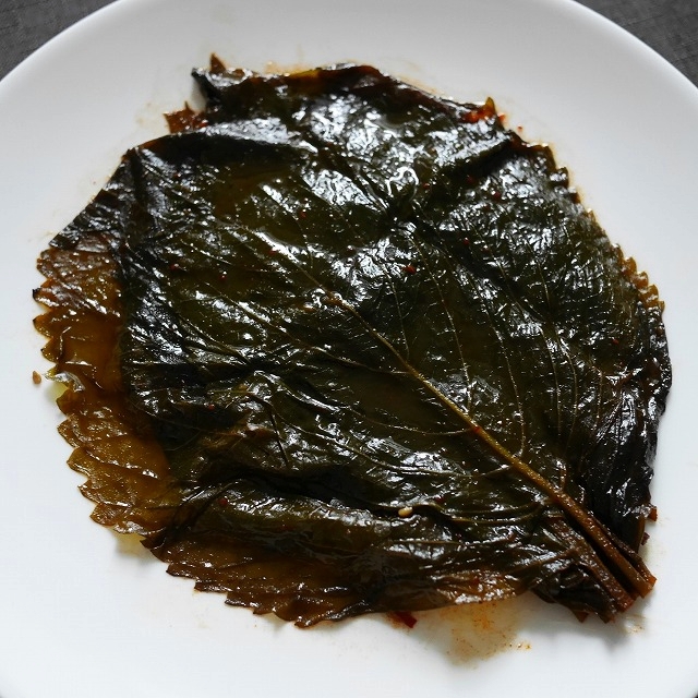 センピョ　エゴマの葉キムチ缶詰　甘口　しょうゆ漬け味　醤油味の口コミ