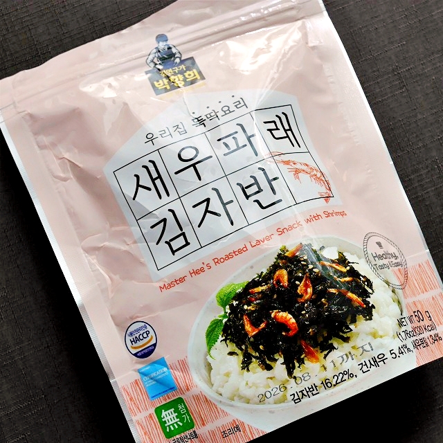 パクヒャンヒ海苔　キムジャバン　エビ味　海老味　韓国のりふりかけの口コミ