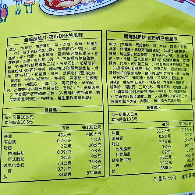 KAKA　夜市蚵仔煎風味　蚵仔煎　夜市台湾味　牡蠣オムレツ味スナック　210gの口コミ