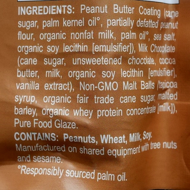 SUNRIDGE FARMS　サンリッジファームズ　ミルクチョコレートピーナッツバターモルトボール　malt ballsの口コミ