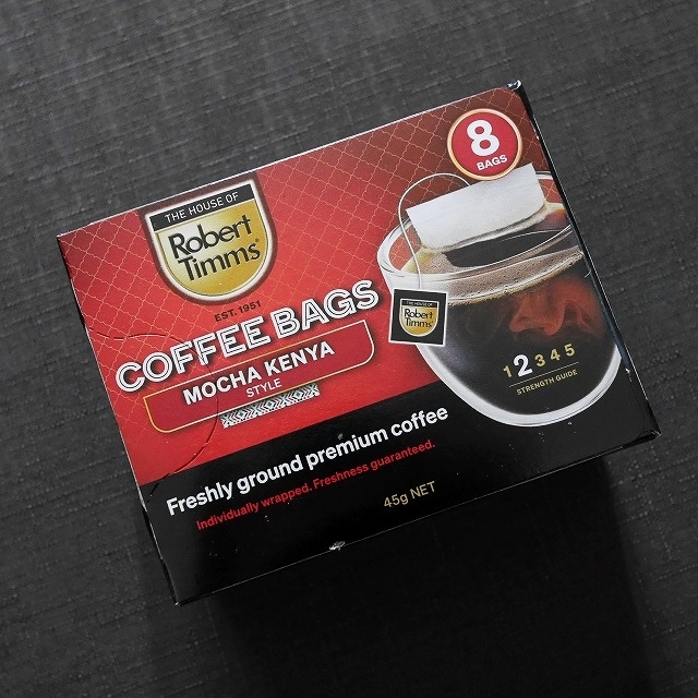 ロバートティムズ　コーヒーバッグ　モカケニア　８袋入り　Robert Timms COFFEE BAGSの口コミ