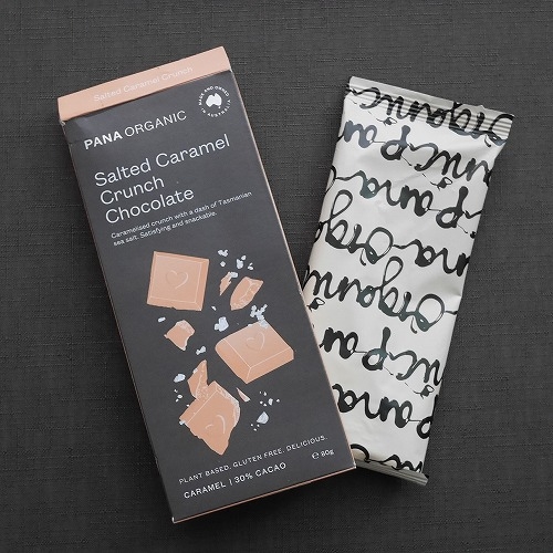 パナオーガニック　ソルテッドキャラメルクランチチョコレート　PANA ORGANIC Salted Caramelの口コミ