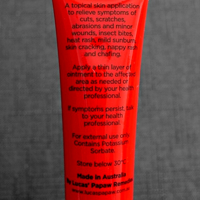 ルーカスポーポークリーム　チューブ保湿クリーム　リップクリーム　軟膏　LUCAS' PAPAW OINTMENT 25gの口コミ