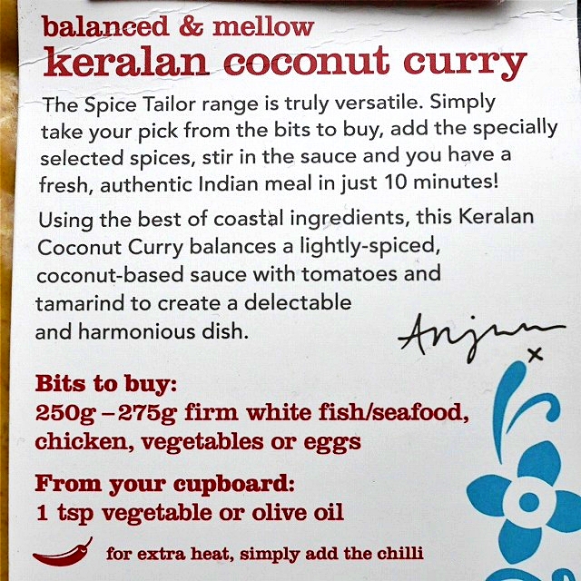 スパイステイラー　ケララココナッツカレー　The Spice Tailor keralan coconut curryの口コミ