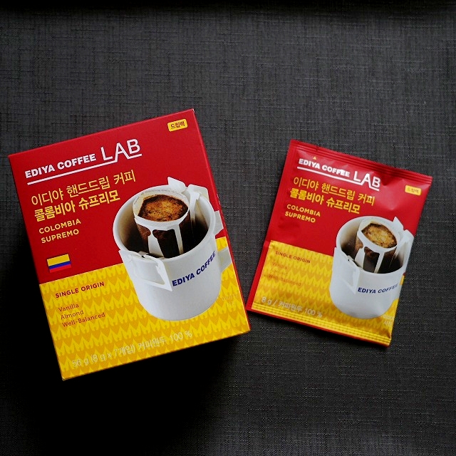 EDIYA COFFEE LAB COLOMBIA　イディヤコーヒー　ハンドドリップコーヒー　コロンビアスプレモの口コミ