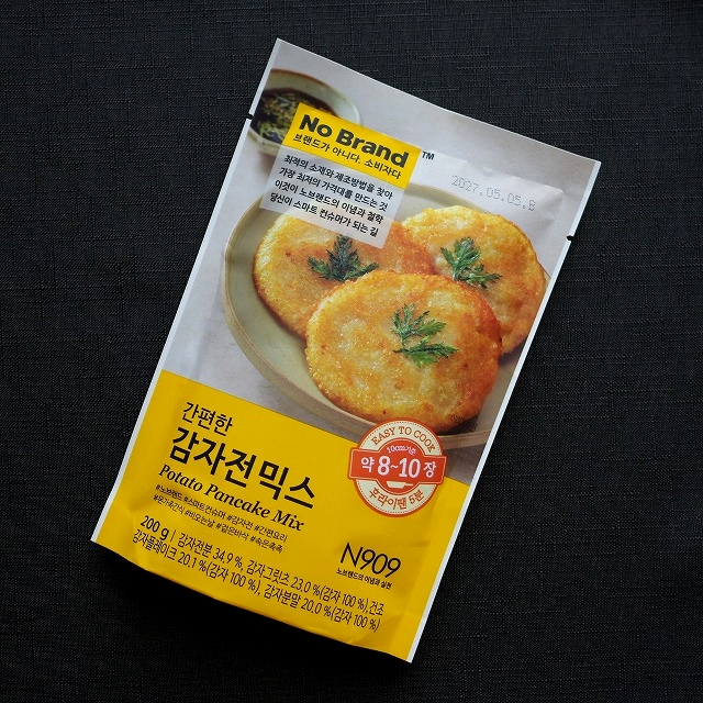 No Brand　じゃがいもチヂミミックス　カムジャジョン　カムジャチヂミ粉　ポテトパンケーキミックス　200gの口コミ
